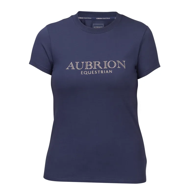 Aubrion Equestrian Womens T-Shirt Midnight-6
