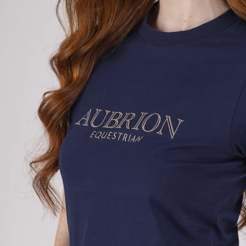 Aubrion Equestrian Womens T-Shirt Midnight-4