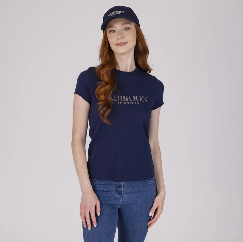 Aubrion Equestrian Womens T-Shirt Midnight-2
