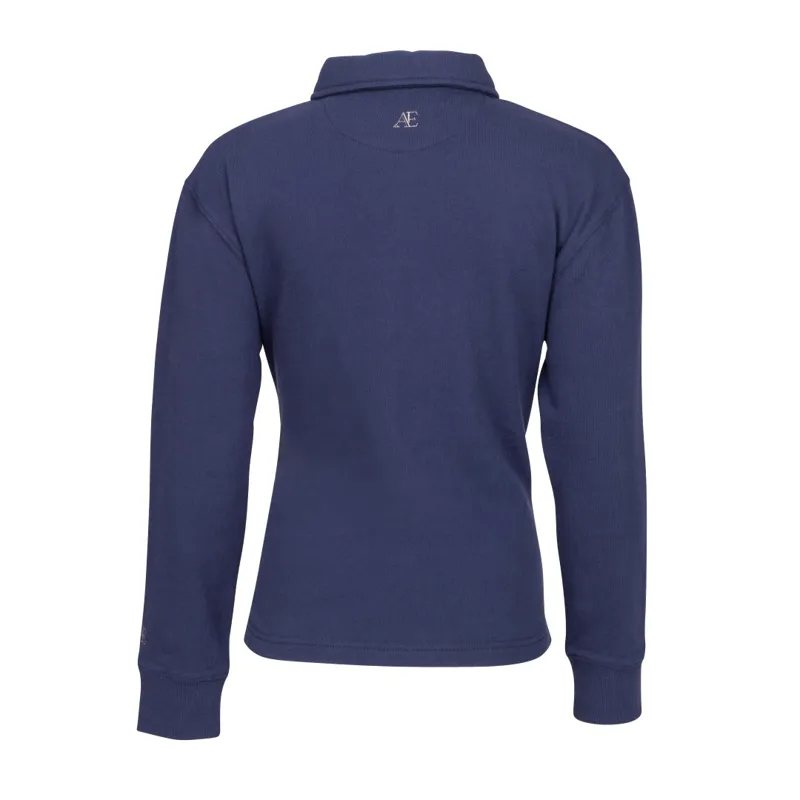 Shires Aubrion Equestrian Young Rider Button Sweatshirt  Midnight-4