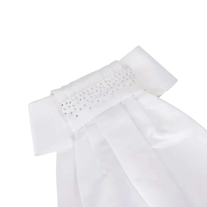 Shires Aubrion Witley Ready Tied Stock 1 Size White-4