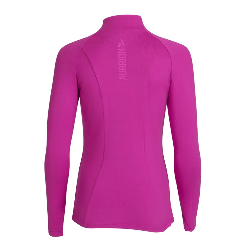 Aubrion React Young Rider Long Sleeeve Baselayer Fuchsia-1