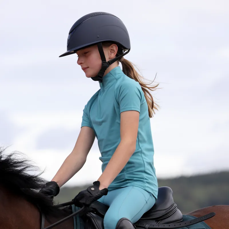 Aubrion React Young Rider Short Sleeve Base Layer Haze-4