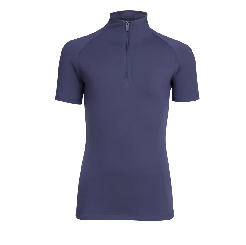 Aubrion React Young Rider Short Sleeve Base Layer Midnight-2