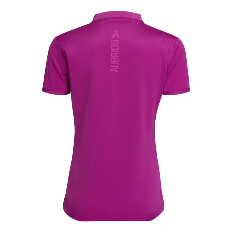 Aubrion React Young Rider Tech Polo Fuchsia-5