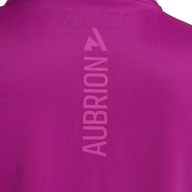 Aubrion React Young Rider Tech Polo Fuchsia-4