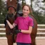 Aubrion React Young Rider Tech Polo Fuchsia