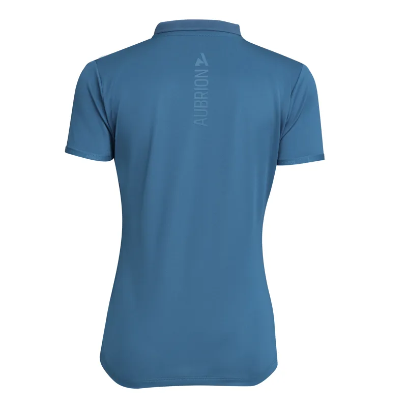 Aubrion React Young Rider Tech Polo Kingfisher-3