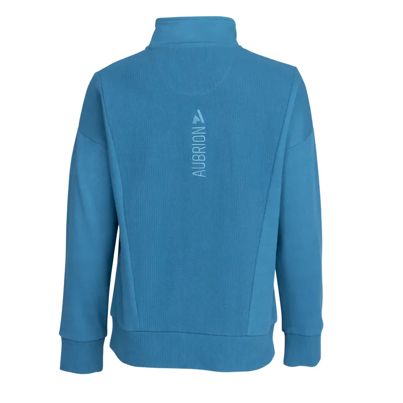 Aubrion React Young Rider Quarter Zip Kingfisher-3