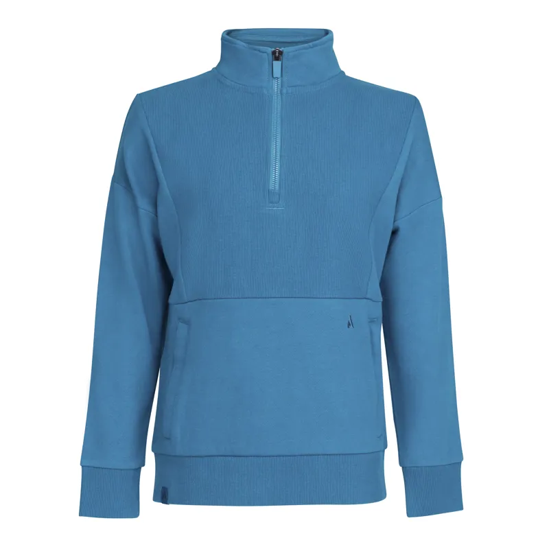 Aubrion React Young Rider Quarter Zip Kingfisher-2