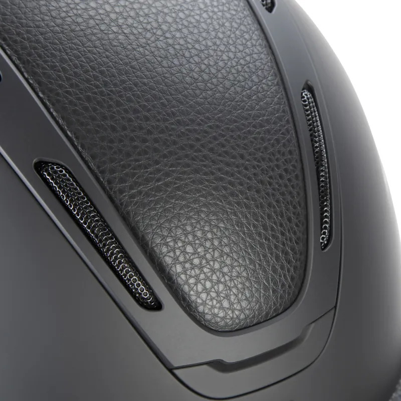 Shires Karben Amity LTHR Riding Hat Black-4