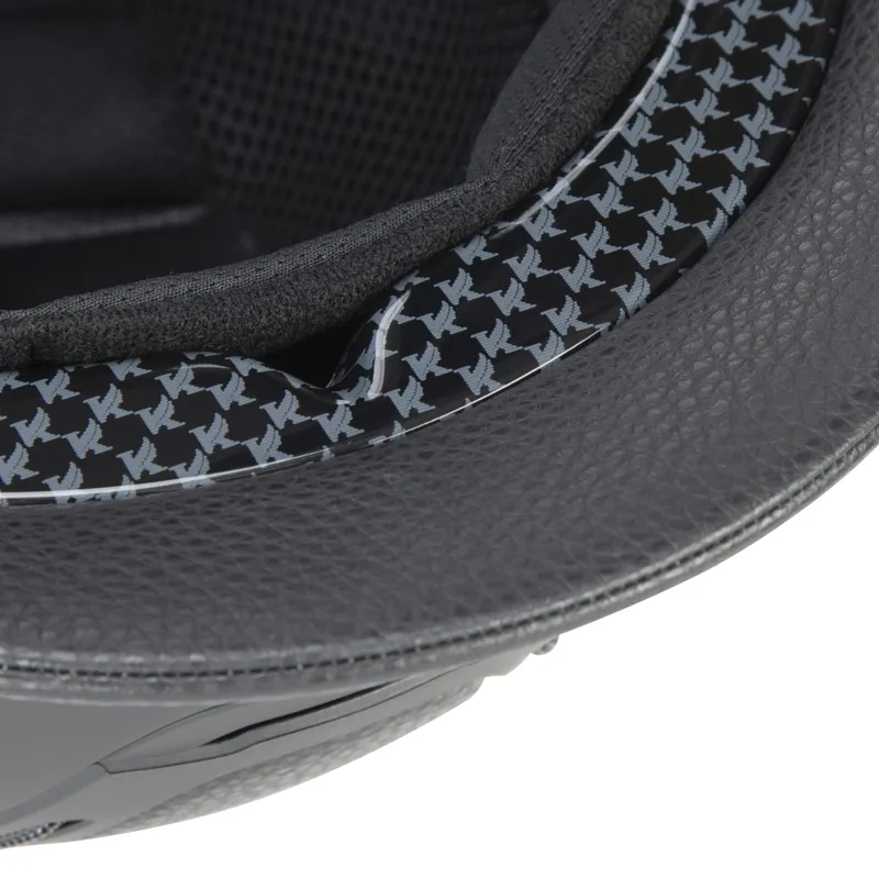 Shires Karben Amity LTHR Riding Hat Black-2