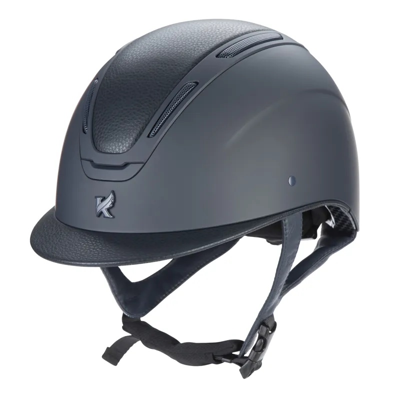 Shires Karben Amity LTHR Riding Hat Navy-6