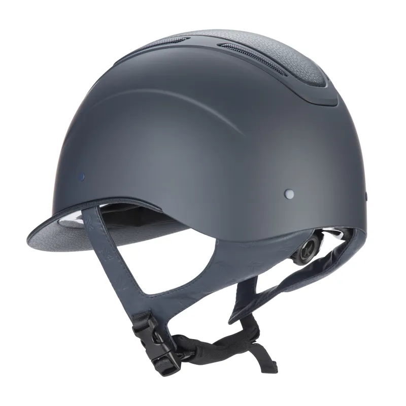 Shires Karben Amity LTHR Riding Hat Navy-4