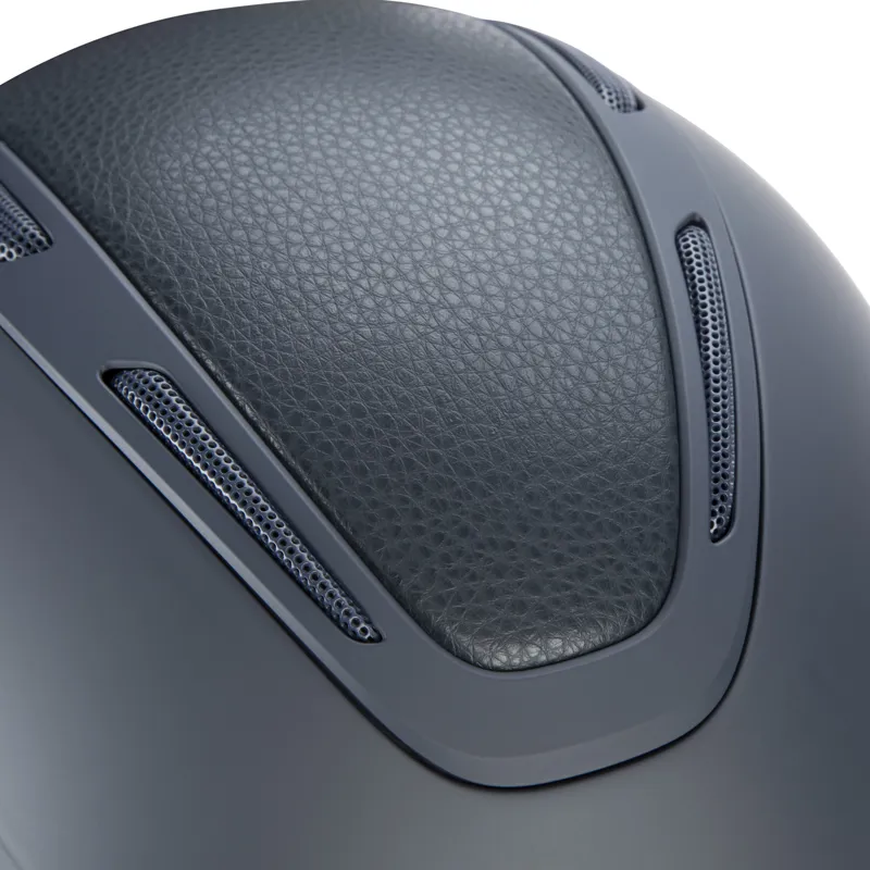 Shires Karben Amity LTHR Riding Hat Navy-1