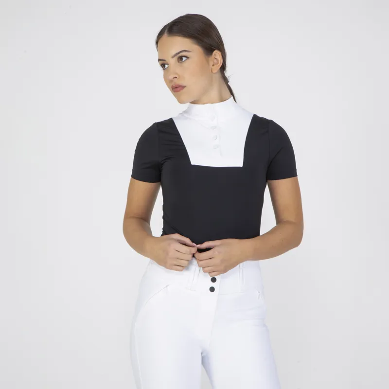 Shires Aubrion Ladies MX Show Shirt Black-4