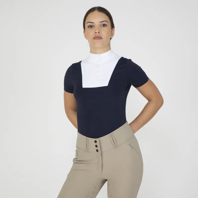 Shires Aubrion Ladies MX Show Shirt Navy-3