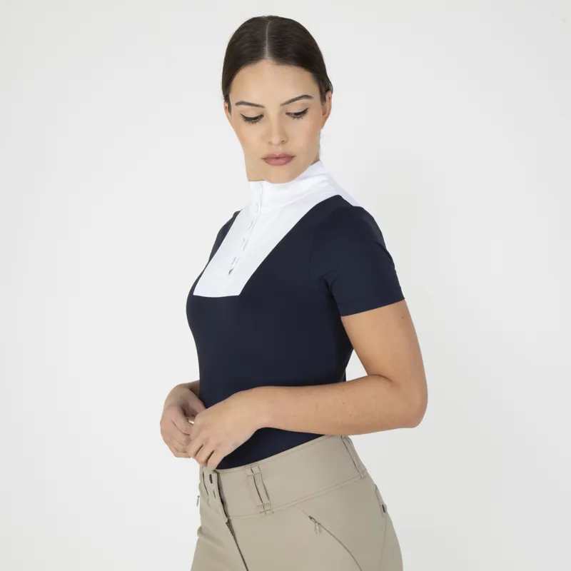 Shires Aubrion Ladies MX Show Shirt Navy-2