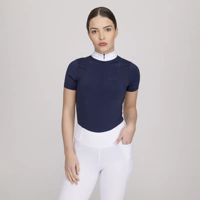 Aubrion Womens Optima QX Show Shirt Navy-4