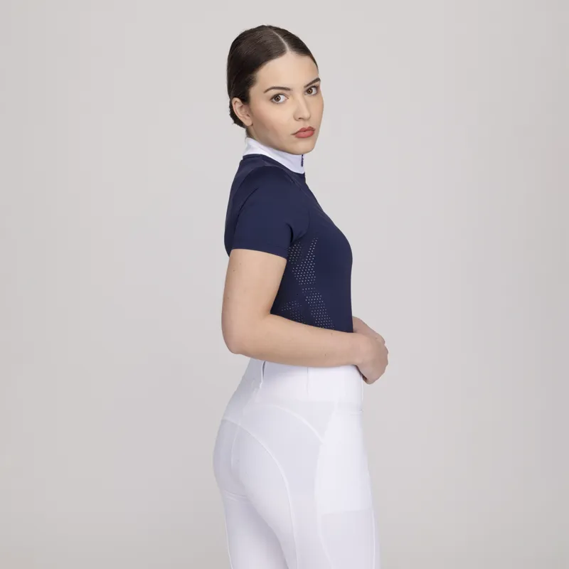 Aubrion Womens Optima QX Show Shirt Navy-1