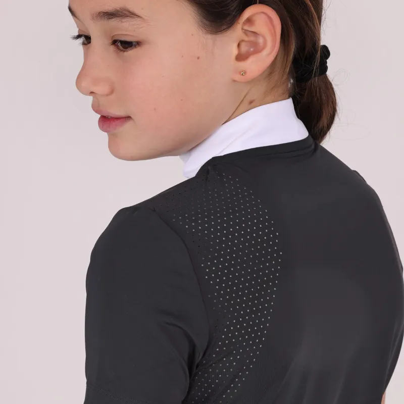 Shires Aubrion Young Rider Optima QX Show Shirt Black-2