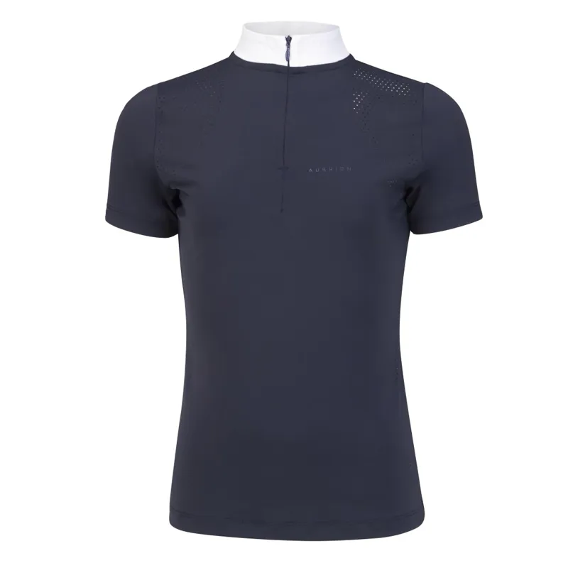 Shires Aubrion Young Rider Optima QX Show Shirt Navy-4