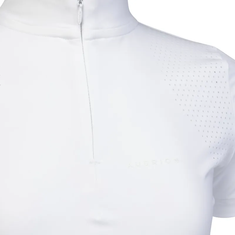 Shires Aubrion Young Rider Optima QX Show Shirt White-4