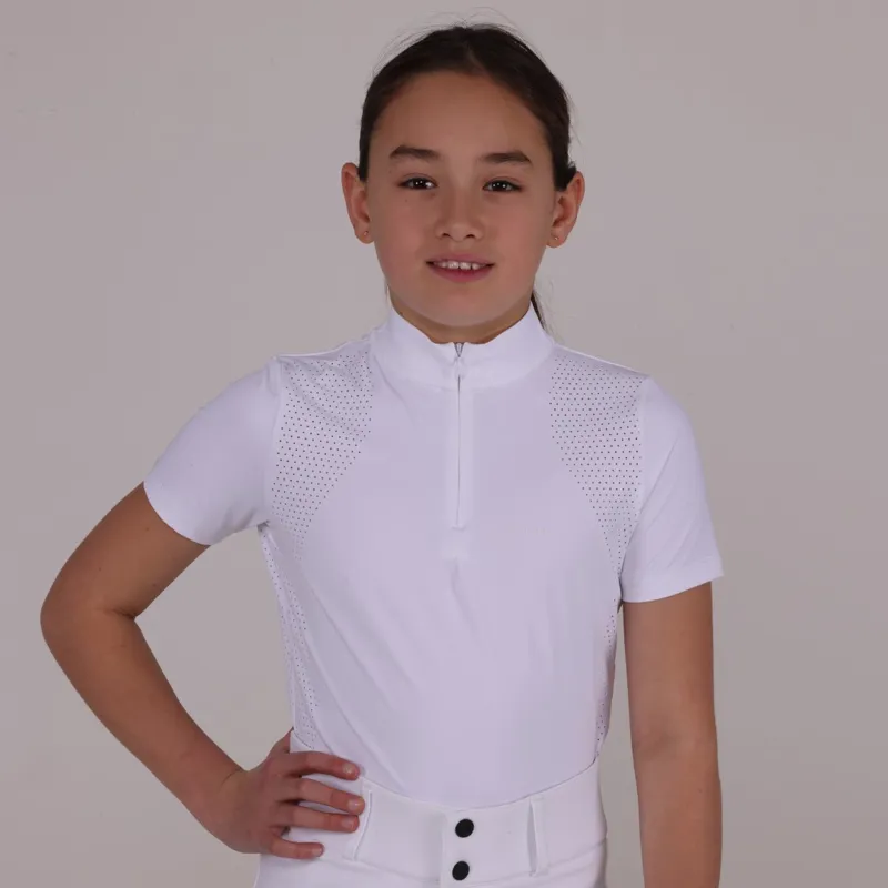 Shires Aubrion Young Rider Optima QX Show Shirt White