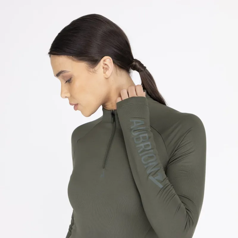 Aubrion React Winter Long Sleeve Base Layer Khaki-4