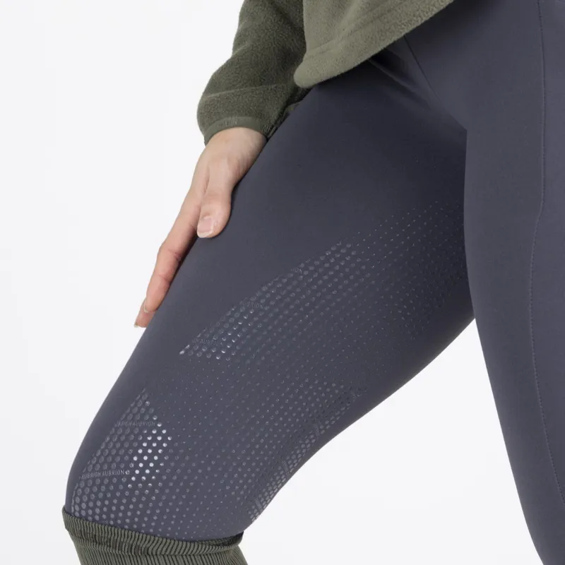 Aubrion React Winter Riding Tights Charcoal-3