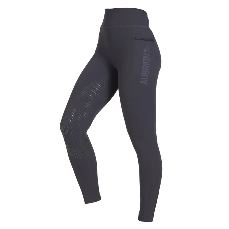 Aubrion React Winter Riding Tights Charcoal-7