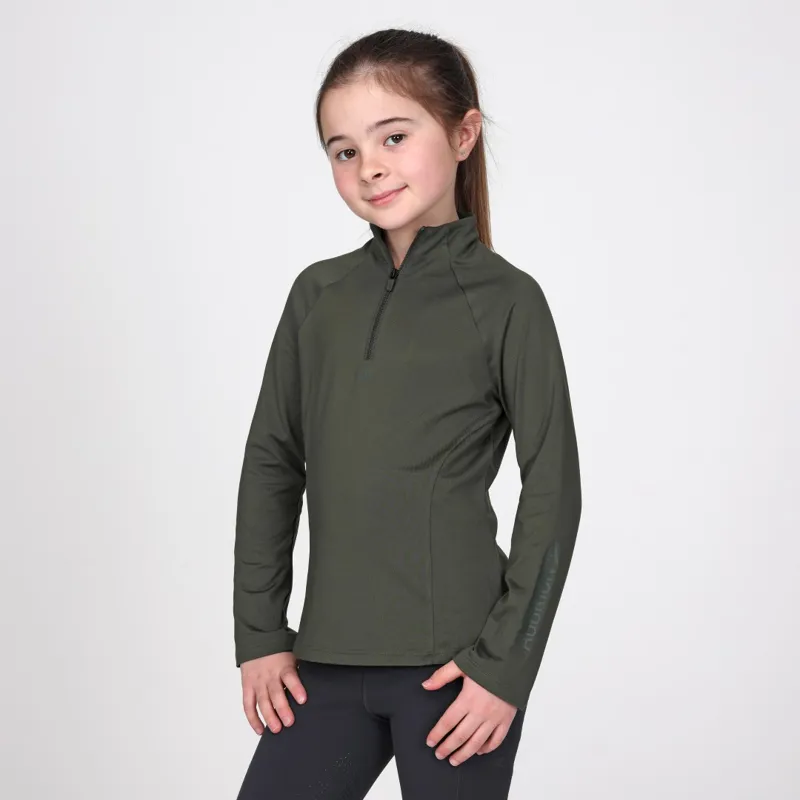 Aubrion React Winter Base Layer Young Rider Khaki