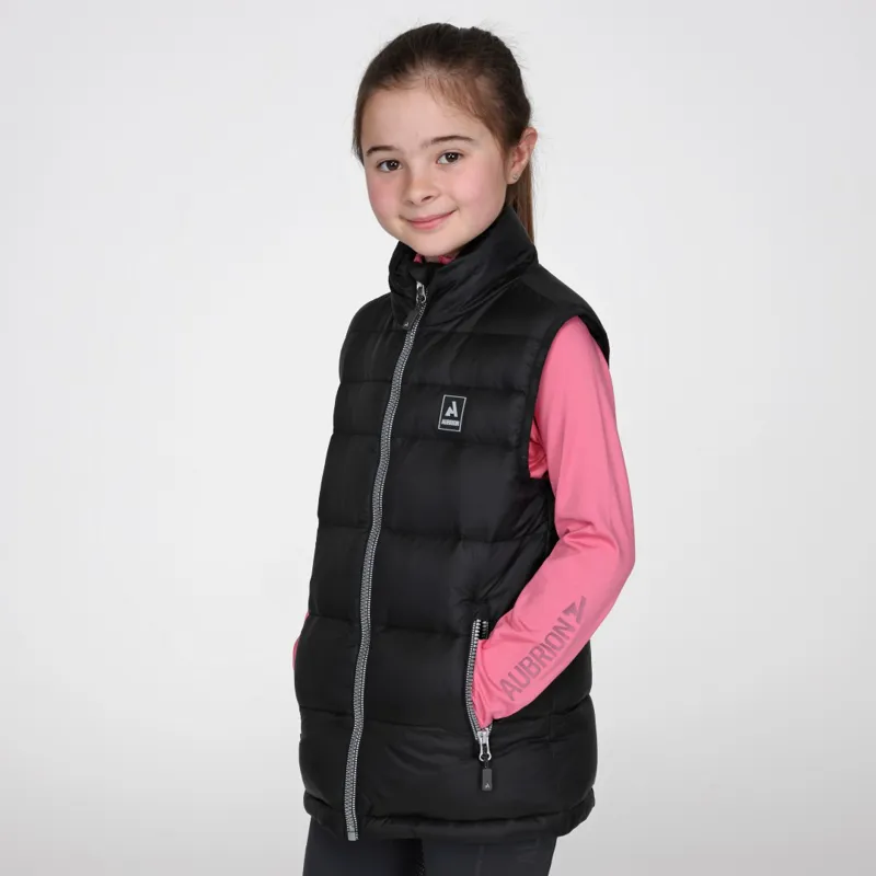 Aubrion React Insulated Gilet Young Rider Charcoal-2