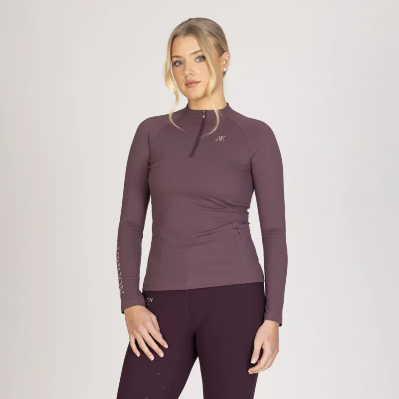 Aubrion Equestrian Winter Base Layer Long Sleeve Thistle