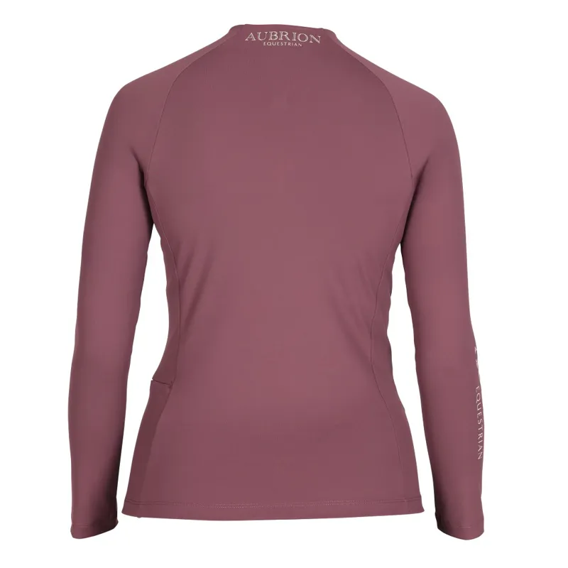 Aubrion Equestrian Winter Base Layer Long Sleeve Thistle-2