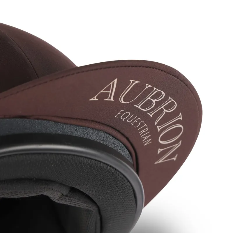 Aubrion Equestrian Hat Silk Espresso-3