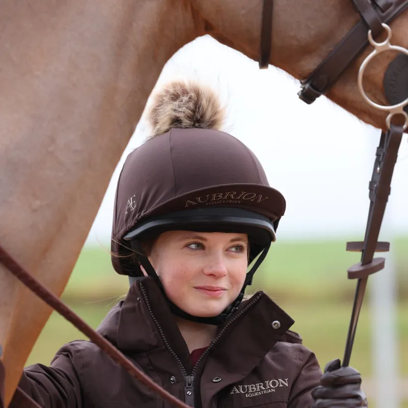 Aubrion Equestrian Hat Silk Espresso