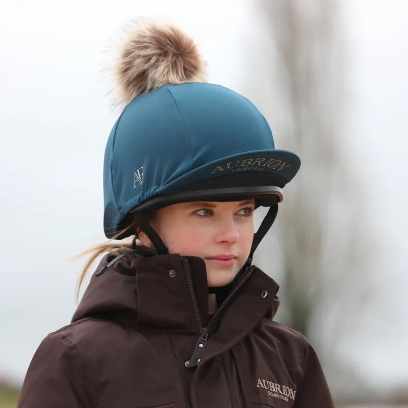 Aubrion Equestrian Hat Silk Estate Blue