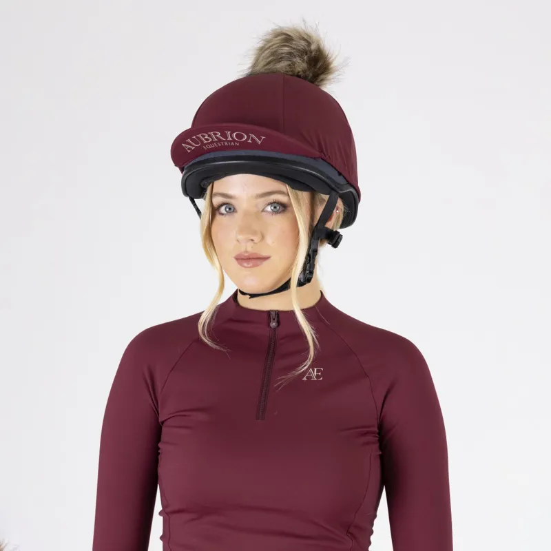 Aubrion Equestrian Hat Silk Port