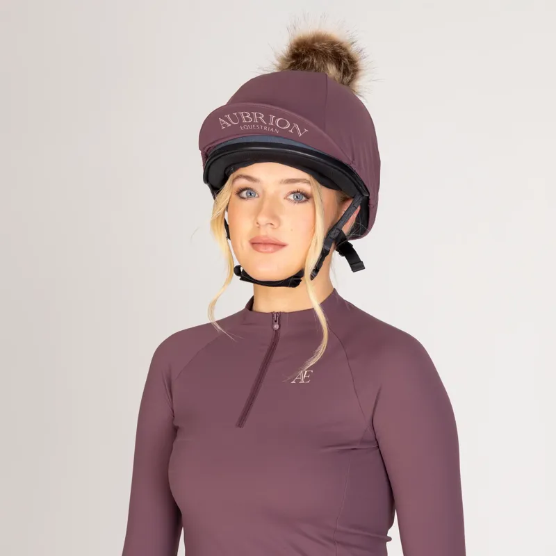 Aubrion Equestrian Hat Silk Thistle-2