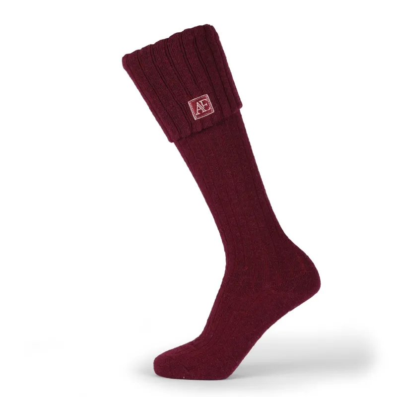 Aubrion Equestrian Knit Boot Socks Port