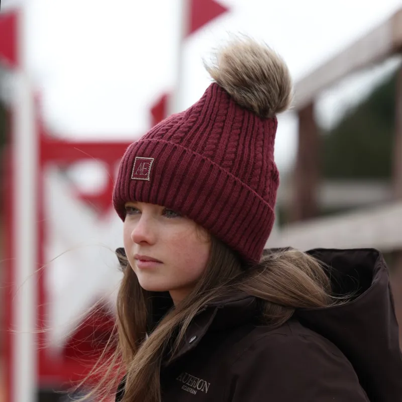 Aubrion Equestrian Knit Hat Port-2