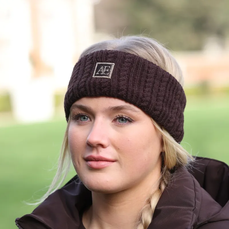Aubrion Equestrian Headband Espresso
