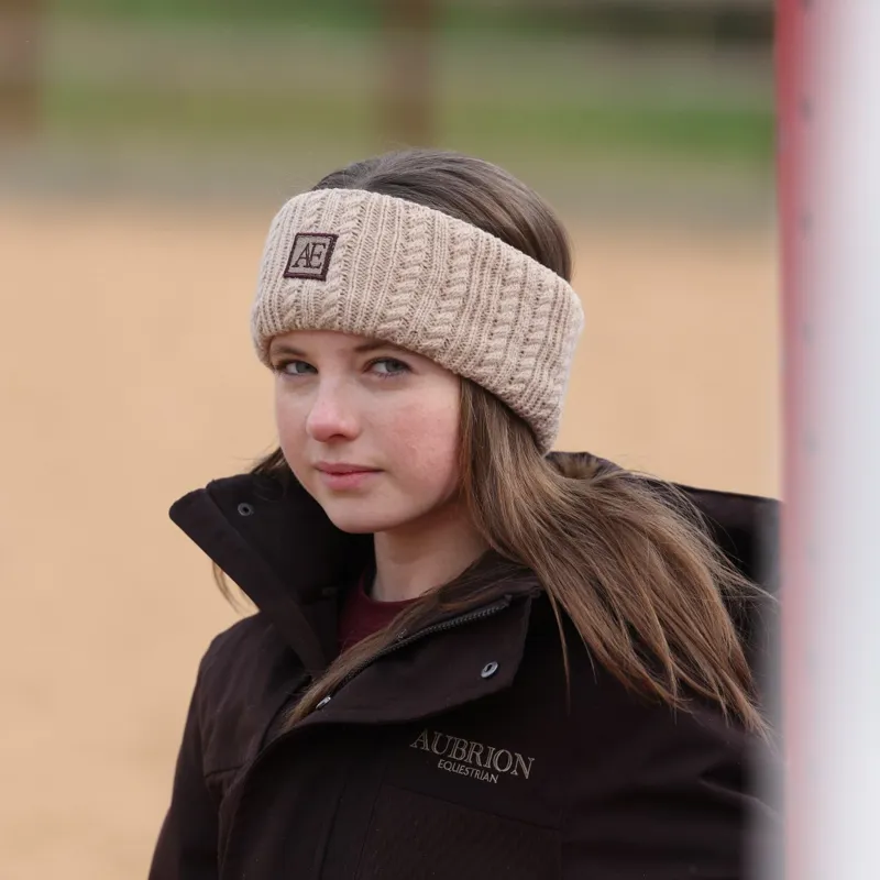 Aubrion Equestrian Headband Oat-2