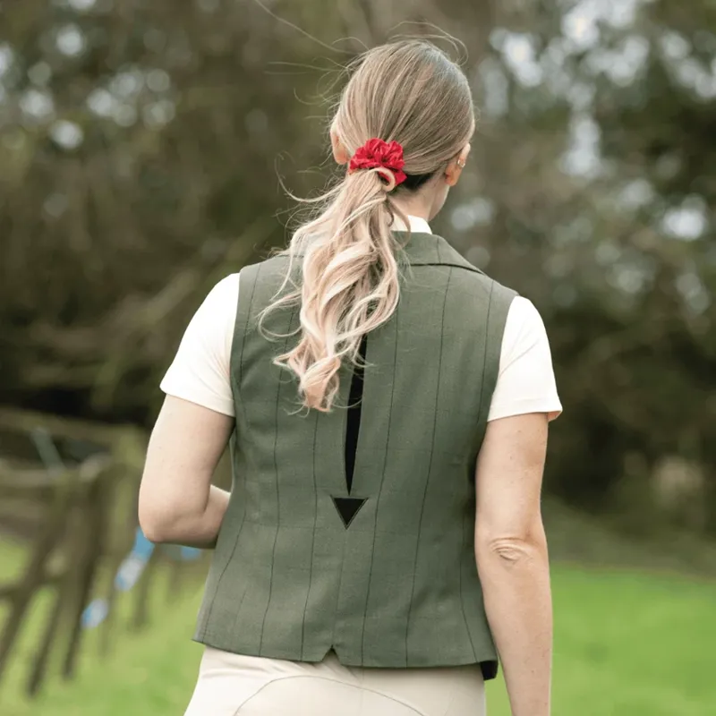 Equetech Ladies Bellingham Deluxe Tweed Show Waistcoat-2