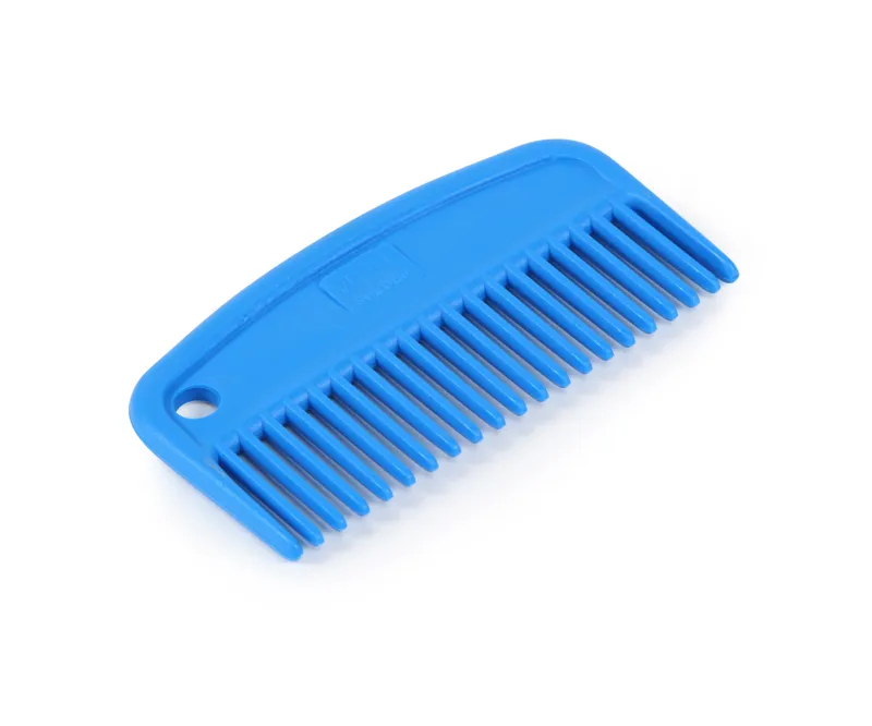 Plastic Mane Comb Blue