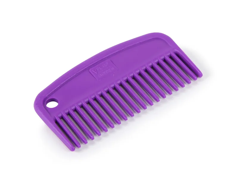 Plastic Mane Comb Purple