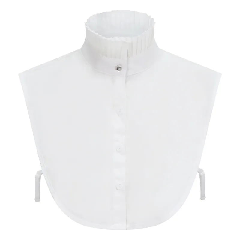 Equetech Lead Rein Frillly False Collar Bib Ecru