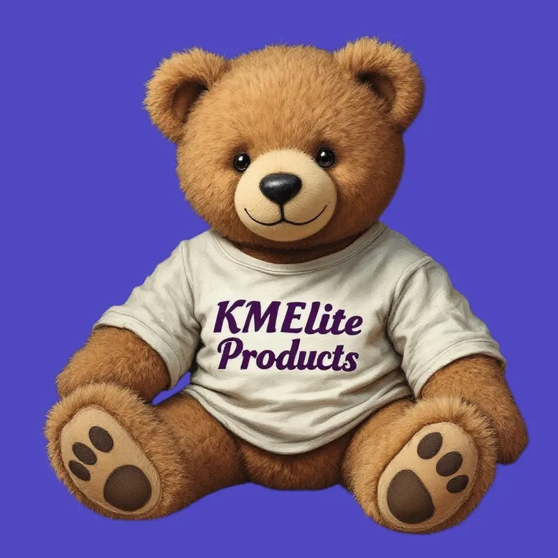 KM Elite Teddy Soft Half Lined Dressage Square Black/Black-1