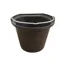 Stubbs Flat Sided Stable Bucket Black Large